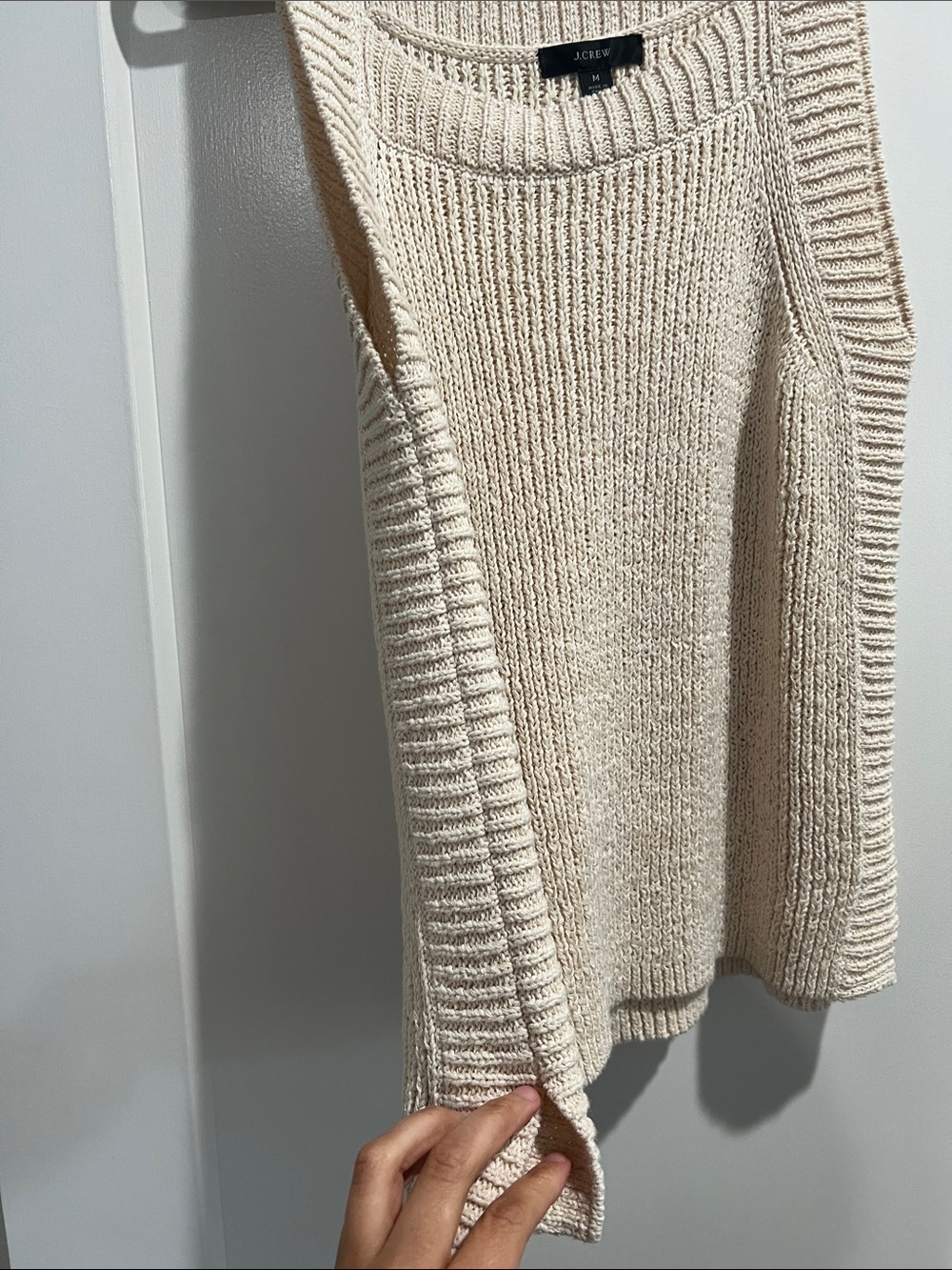 J. Crew Beige/Cream Ribbed Knit Tank Top - Picture 5 of 5